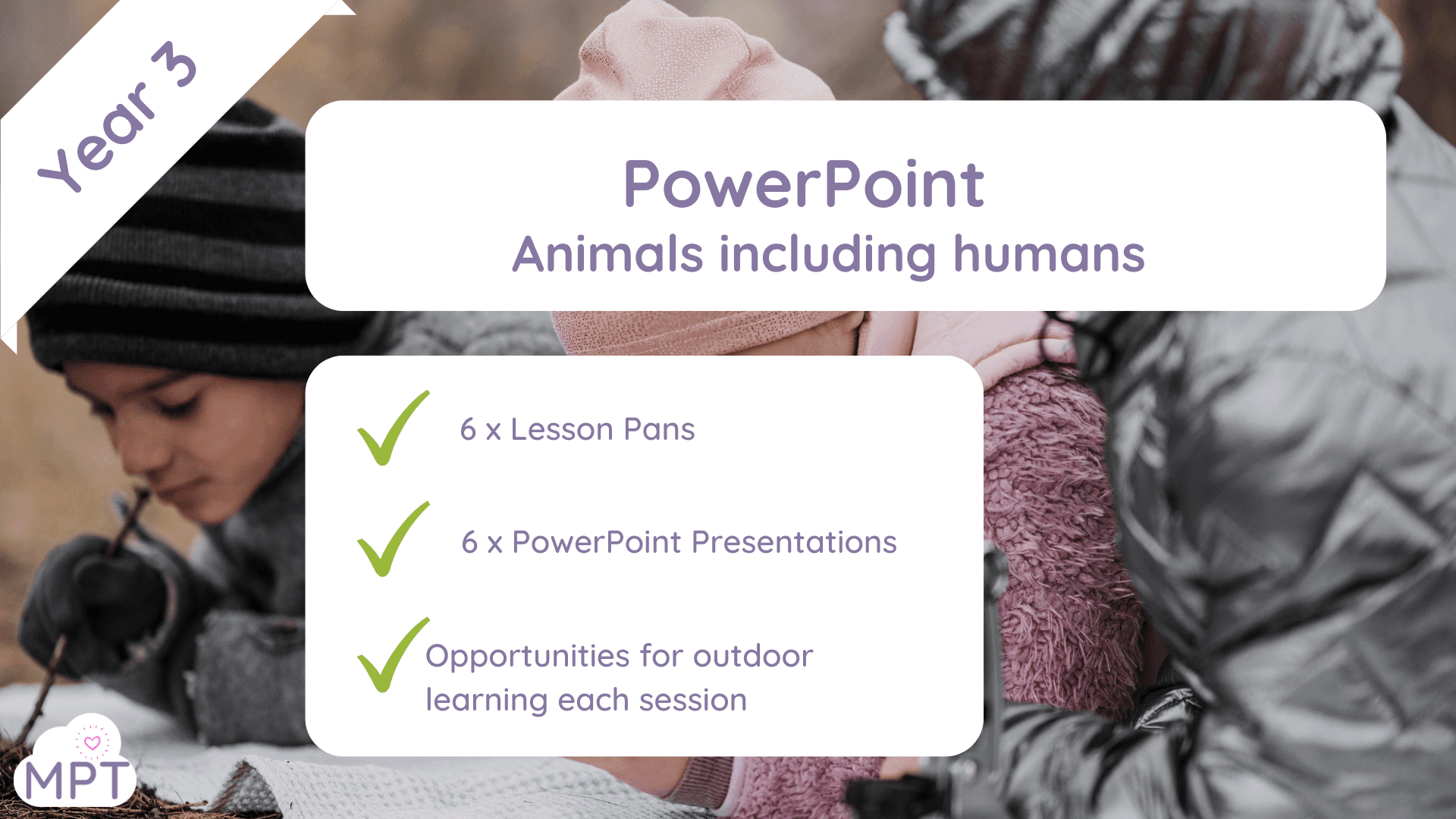 Outdoor learning website animals including humans