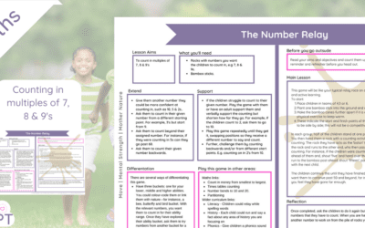 Count in multiples of 7, 8 & 9s : Number Relay