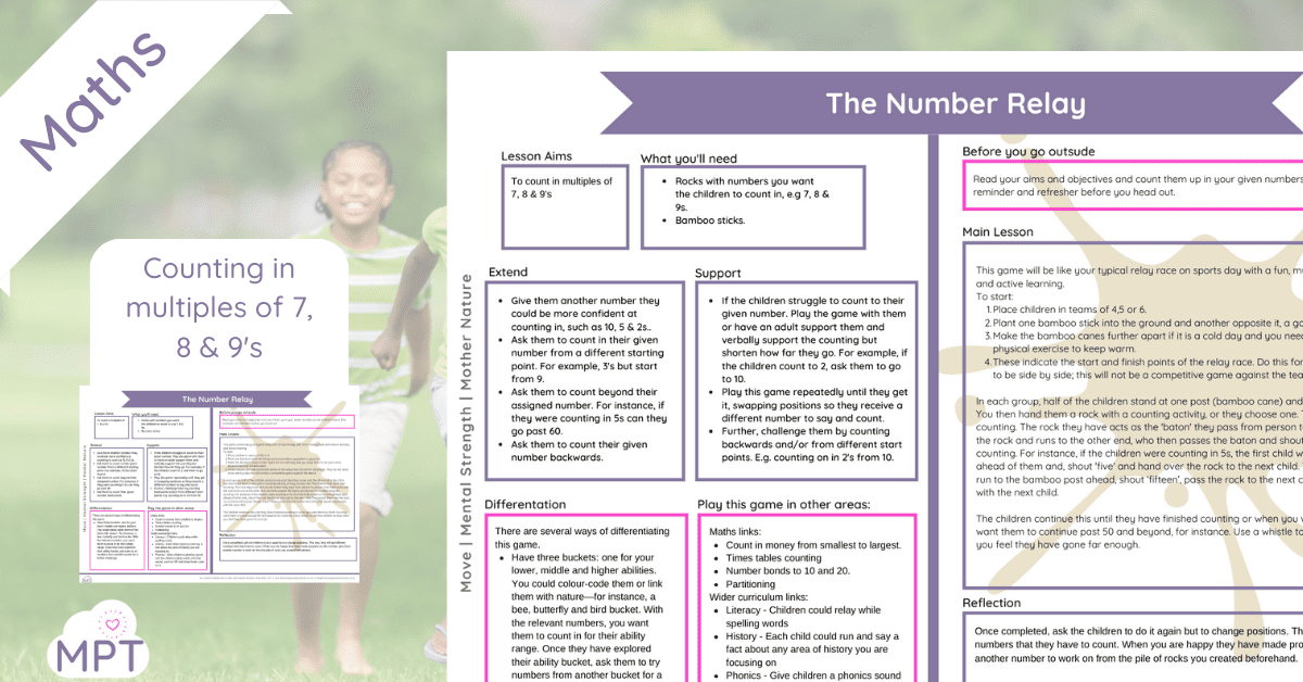 counting multiples outdoors