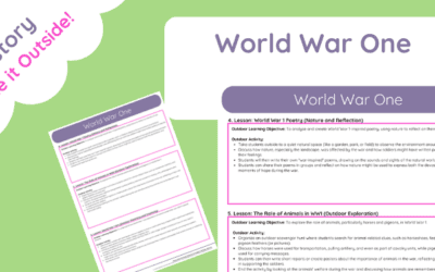 World War One Lesson Plan