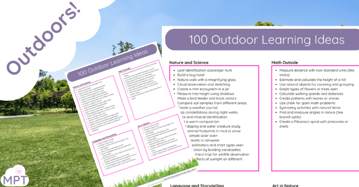 100 Outdoor Learning Ideas