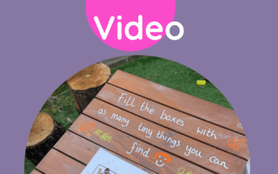 Outdoor Continuous Provision – Fine Motor Activity (Demo Video)