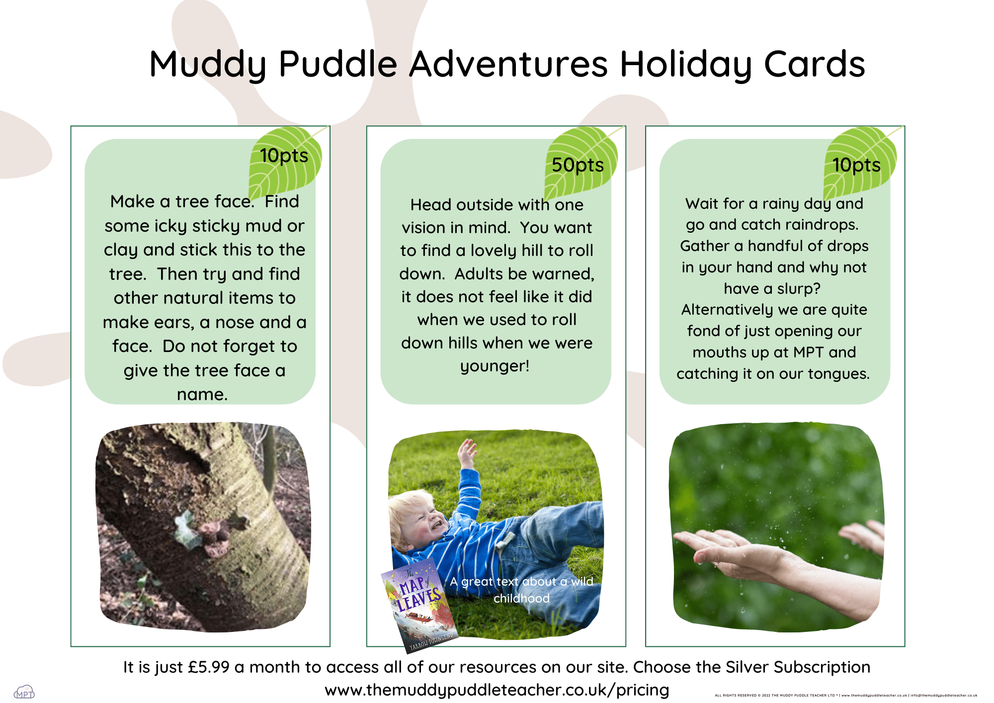 muddy puddle adventure cards