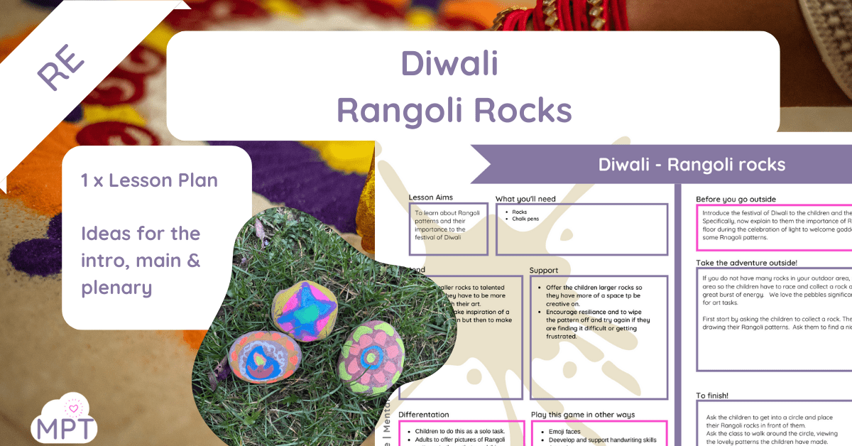 Diwali Rangoli Rocks