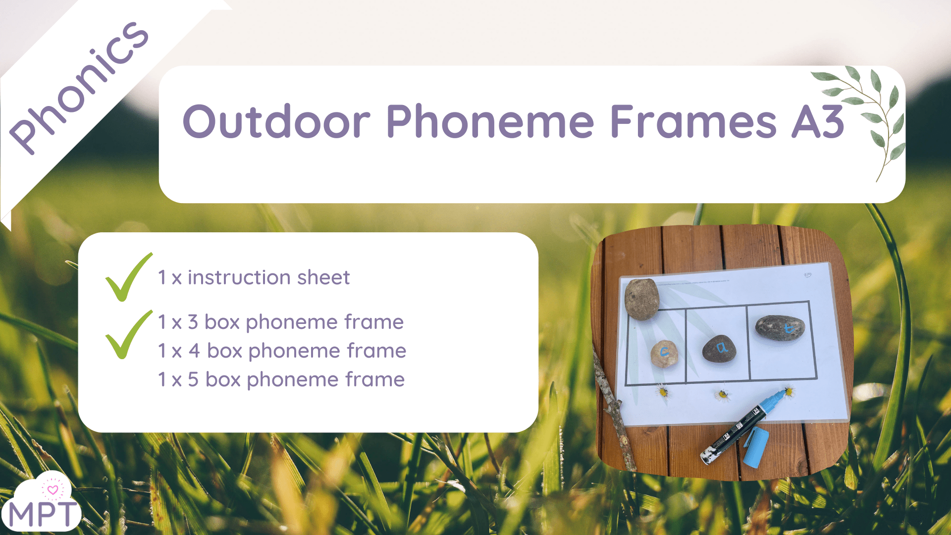 Outdoor Phoneme Frames A4