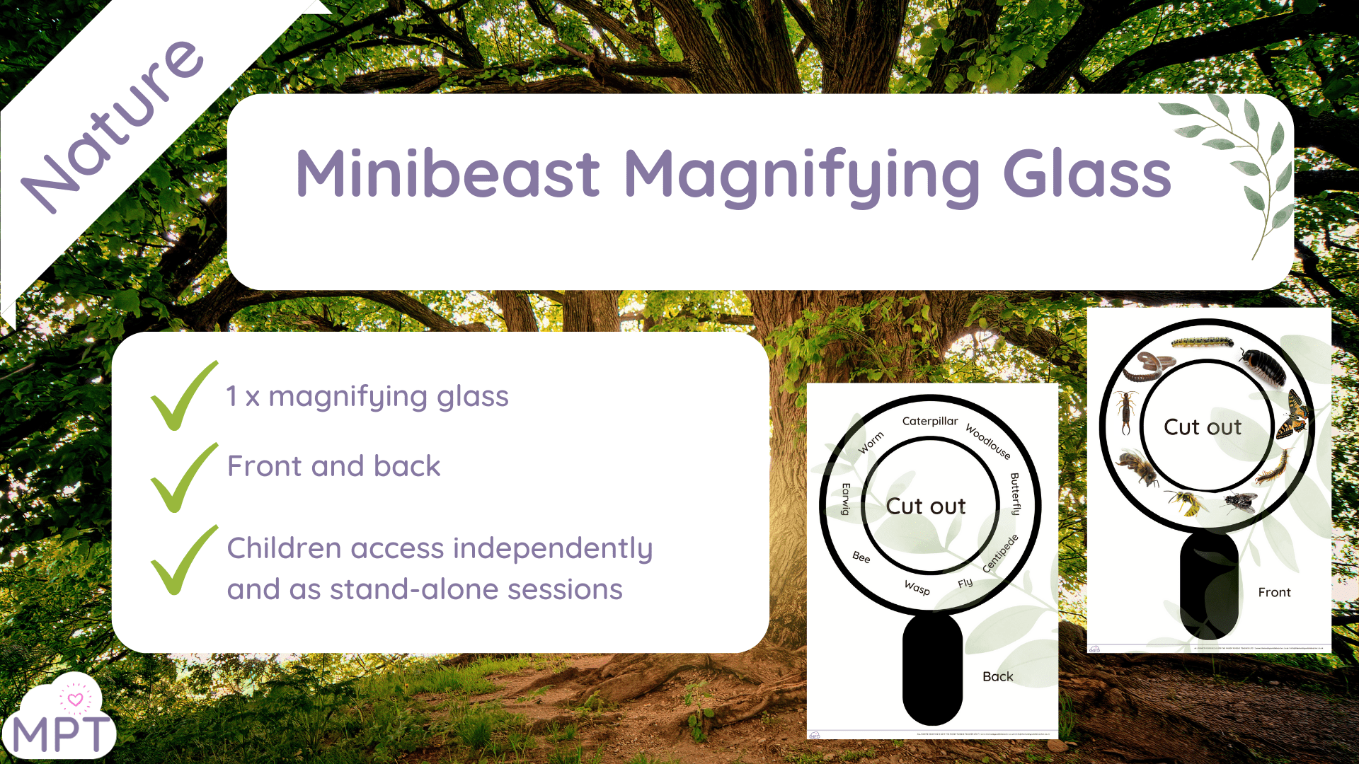 magnifying glasses nature