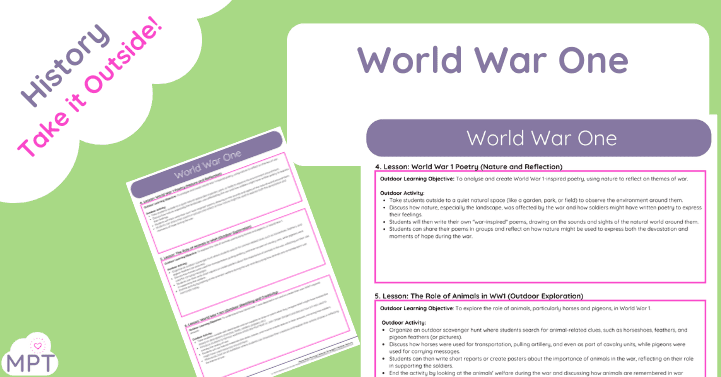 world war one lesson plan