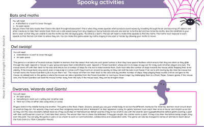 Horrible Halloween Lesson Ideas Pack