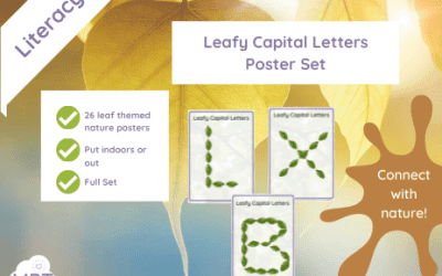 Leafy Capital Letters Posters