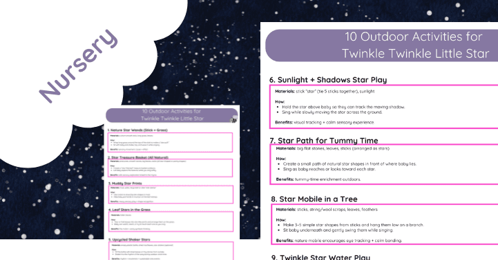10 Outdoor Activities for Twinkle Twinkle Little Star
