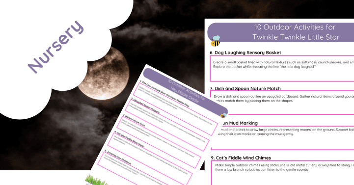 10 Outdoor Hey Diddle Diddle Activity Ideas