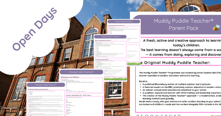 Open Day Outdoor Learning Parent Packs ( Muddy Trained Schools)