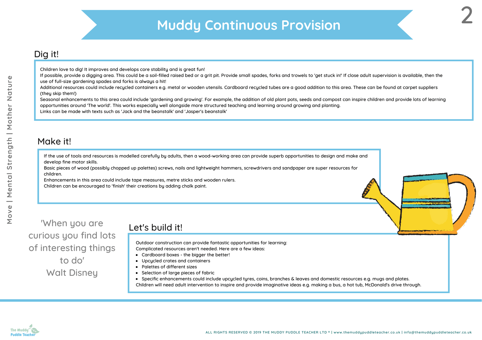 outdoor continuous provision