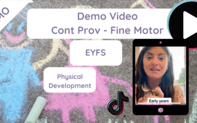 Outdoor Continuous Provision – Fine Motor Activity (Demo Video)