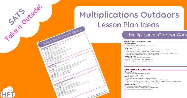 Outdoor Multiplication Lesson Plans
