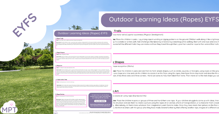 outdoor learning ideas