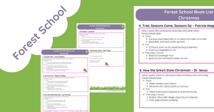 Forest School Christmas Book Lesson Ideas