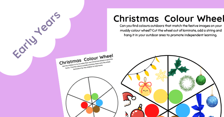 Christmas Colour Wheel – Early Years Outdoors