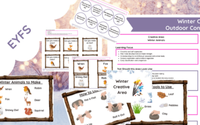 Outdoor Creative Area : Winter Animals Theme (Early Years Outdoors)