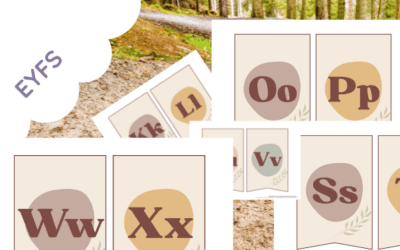 Outdoor Alphabet Bunting