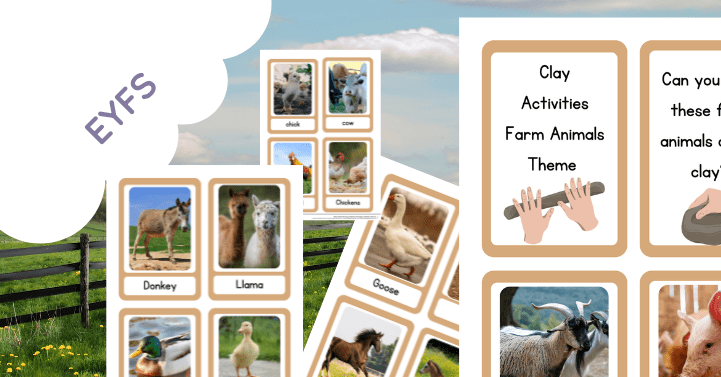 Clay Art Activities - Farm Animals Theme