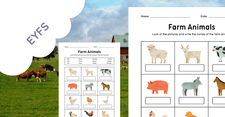 Farm Visit Animal Spotter Sheet