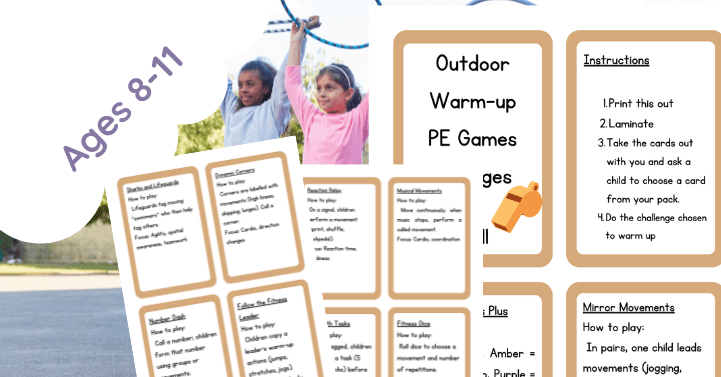 Outdoor PE Warm-Up Games Pack – KS2