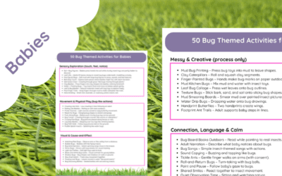 50 Bug Themed Activities for Babies
