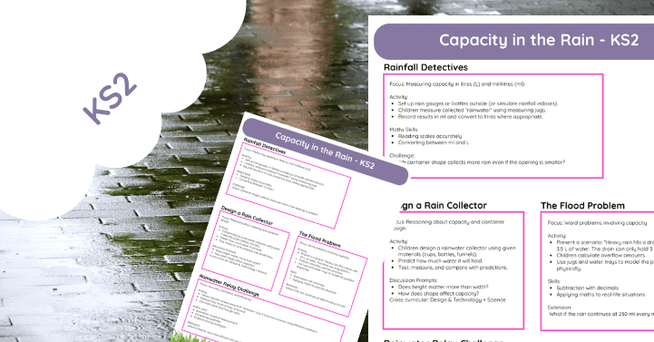 Capacity in the Rain – KS2