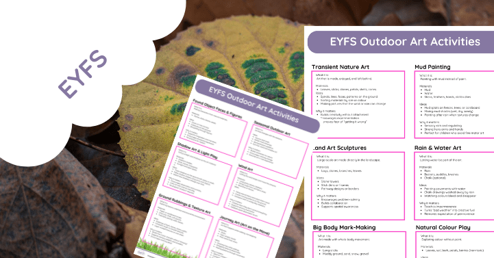 EYFS Outdoor Art Activities
