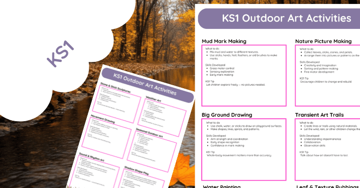 KS1 Outdoor Art Activities