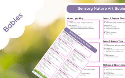 Sensory Nature Art Babies