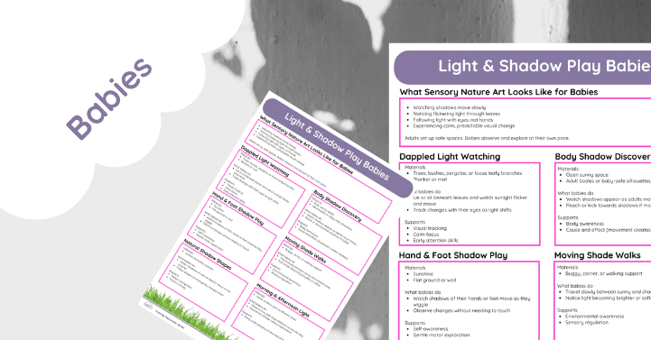 Light & Shadow Play Babies (Art)