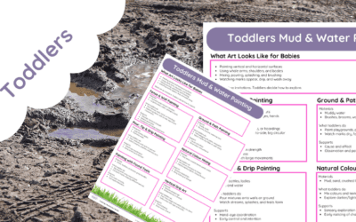 Toddler Art – Mud & Water Painting