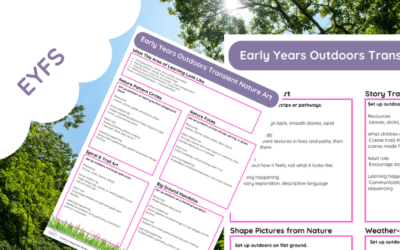 Early Years Outdoors Transient Nature Art