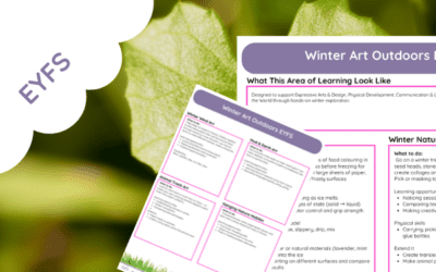 Winter Art Outdoors EYFS