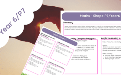 Year 6 Shape Outdoor Learning Ideas Pack