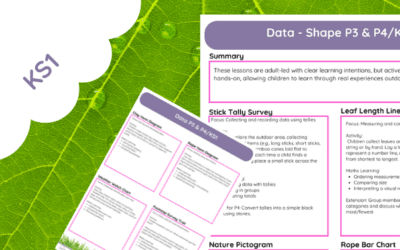 KS1 Outdoor Data Handling Pack