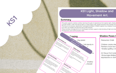 KS1 Light Shadow and Movement Art