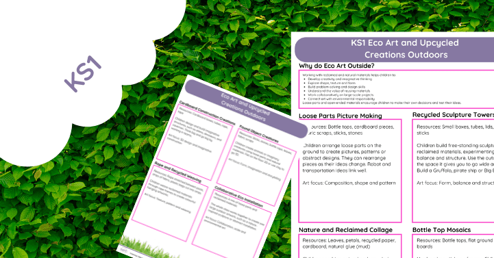 KS1 Eco Art & Upcycled Creations Outdoors