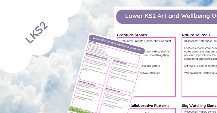 Lower KS2 Art and Wellbeing Outdoors