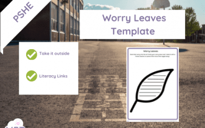 Outdoor Wellbeing – Worry Leaves Template