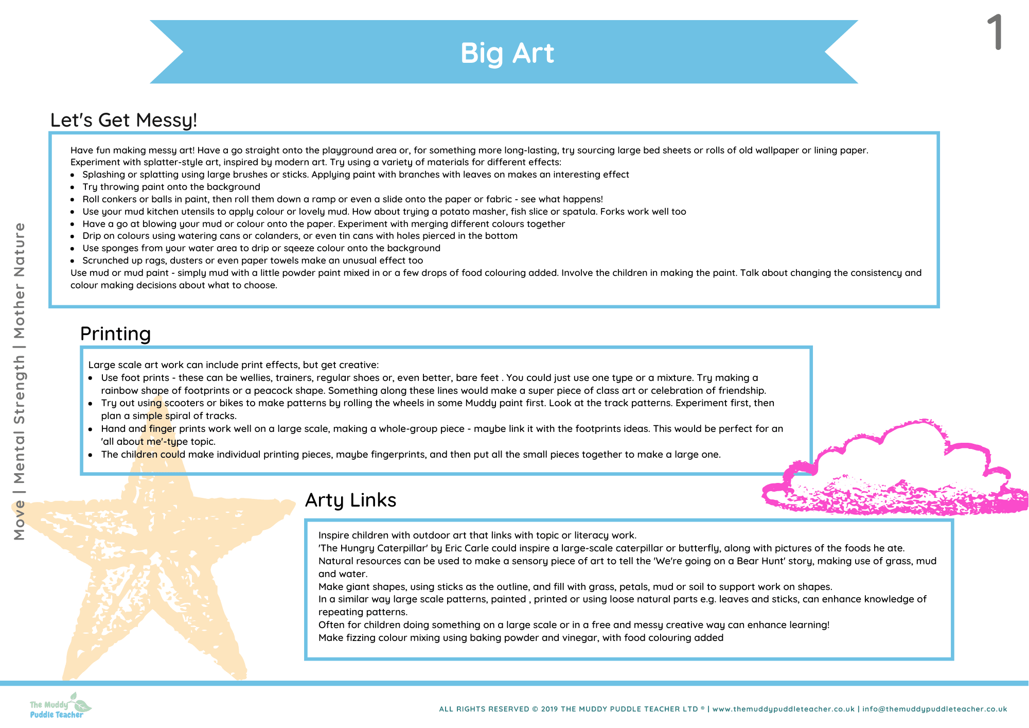 Spring Art Muddy Early Years spring art