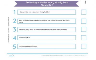30 Tots Outdoor Learning Activities (Home or Nursery pack)