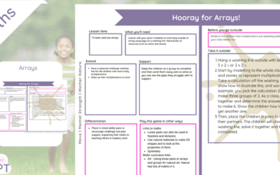 Arrays Year 1 – Hooray for arrays!