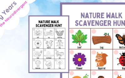 Outdoor Learning Scavenger Hunt (Toddlers)