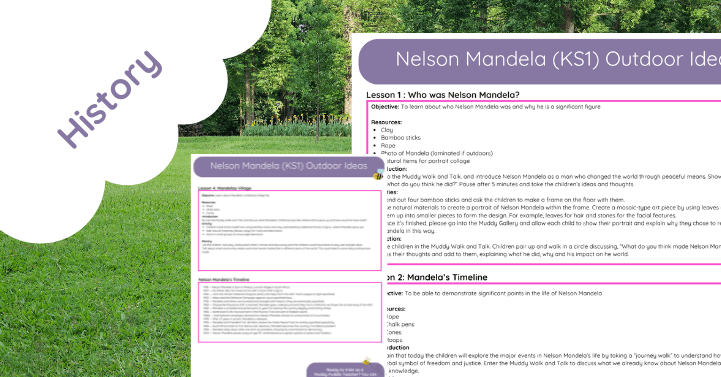 Nelson Mandela KS1 (Outdoor Lesson Ideas)