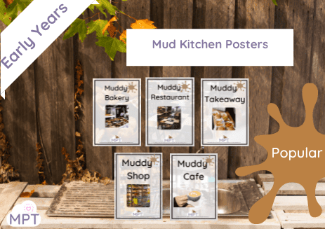 Outdoor Learning (22) Free Muddy Kitchen (Themed Posters)