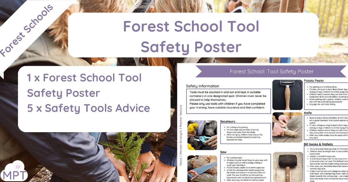 Forest School Tool Safety Poster Forest School Tool Safety Poster