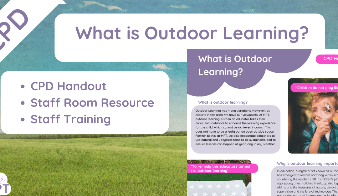 what is outdoor learning?